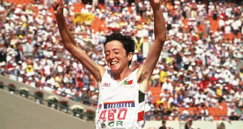 Feito histórico: Rosa Mota medalha de ouro em 1988